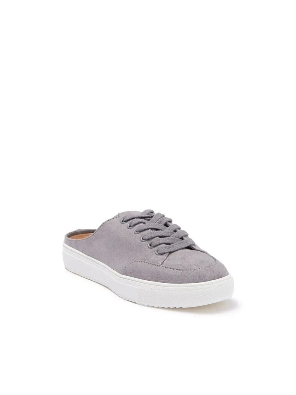 SUSINA "Brynlee" Gray Slip On Sneaker Mule Casual Women Sz 7.5 *Missing insole
